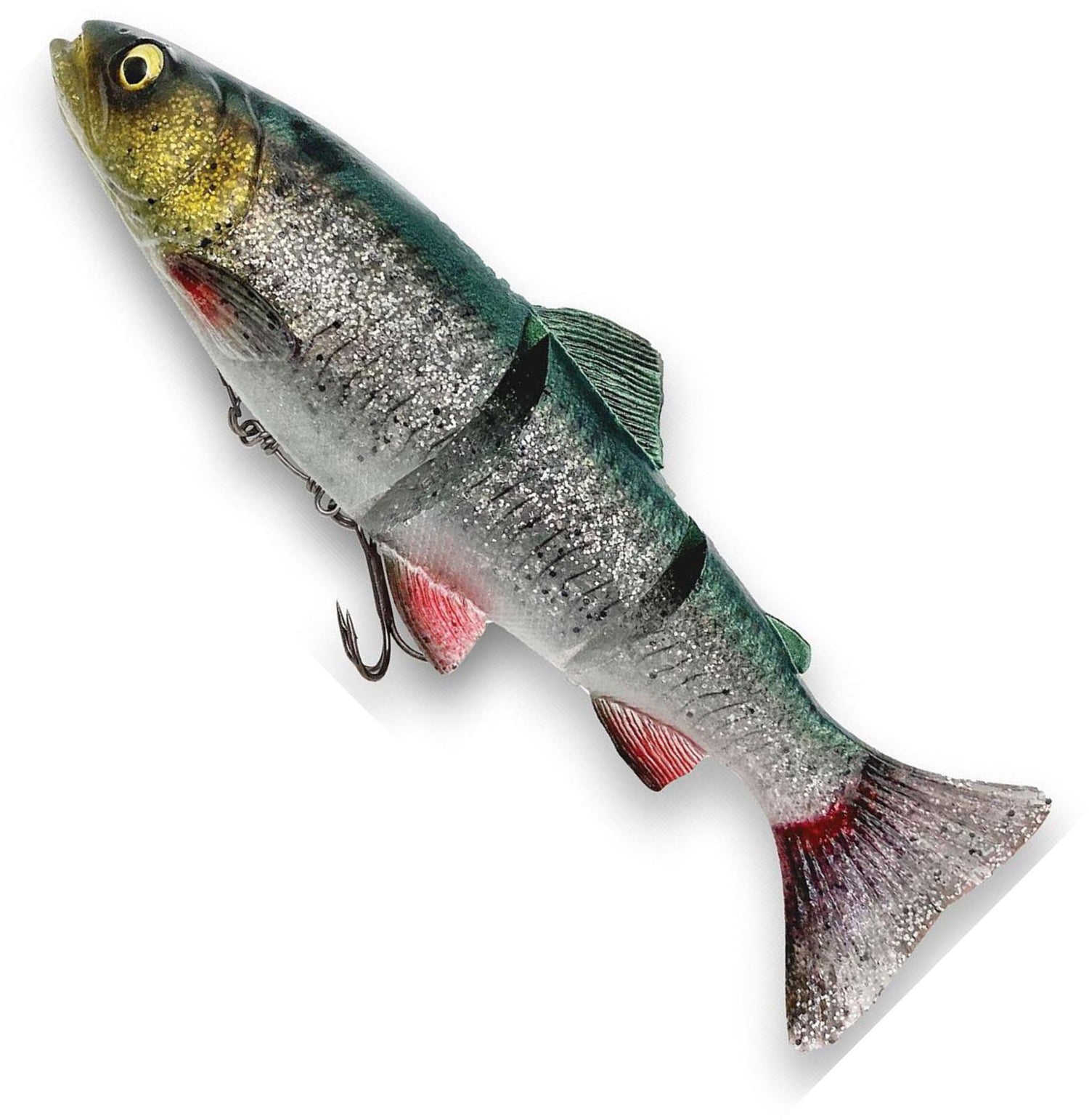Swimbait Articulat SAVAGE GEAR 4D Trout S, Green Silver, 193g, 25cm, 1buc/pac