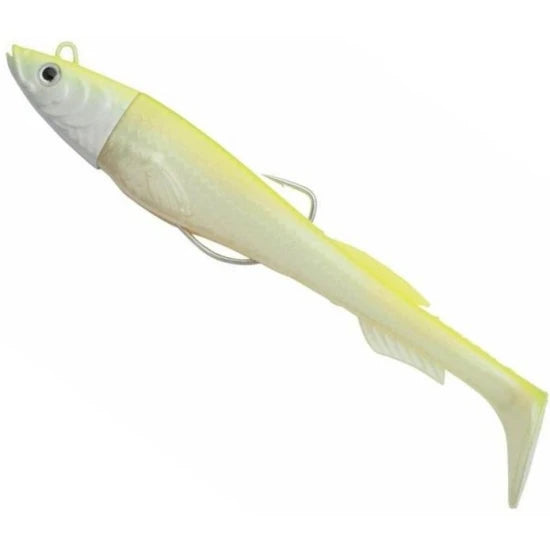 Swimbait Berkley Powerbait Power Sardine, White Chartreuse, 40g, 15cm, 3buc/pac
