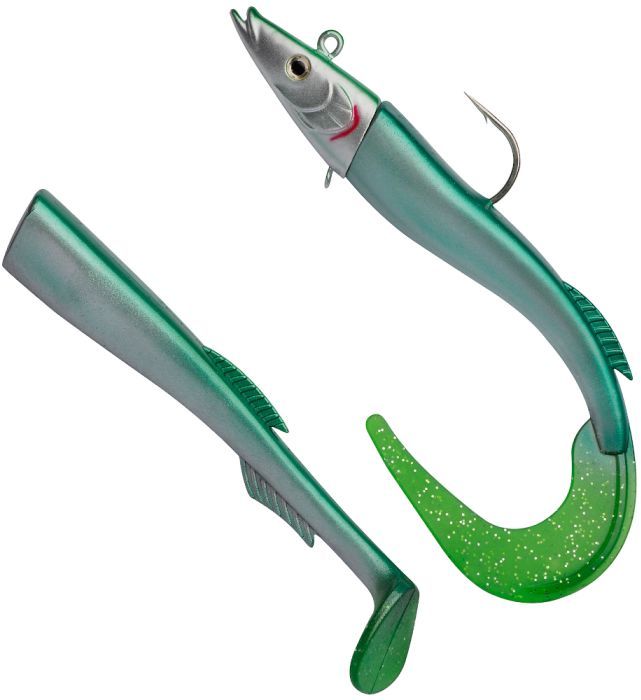 Swimbait Berkley Powerbait Power Sandeel, AYU Green, 65g, 17cm, 1buc/pac