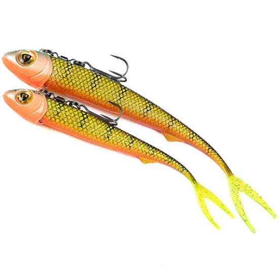 Swimbait Fox Rage Pelagic Ready Rig Slick Finesse, Natural Perch, 16cm, 40g
