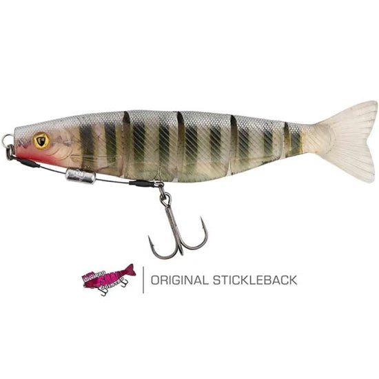 Swimbait Fox Rage Pro Shad Jointed Loaded,  Original Stickleback, 18cm, 52g