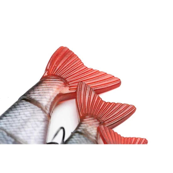 Swimbait Fox Rage Pro Shad Jointed Loaded,  Red Wake, 14cm, 31g