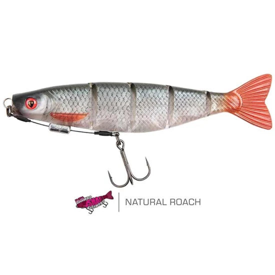 Swimbait Fox Rage Pro Shad Jointed Loaded, Ultra Natural Roach, 18cm, 52g