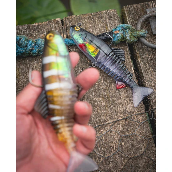Swimbait Fox Rage Replicant Jointed, Ghost Ayu Uv, 23cm/9inch, 130g