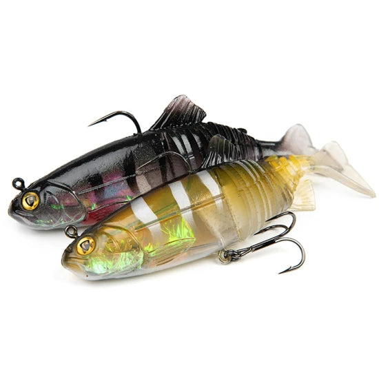 Swimbait Fox Rage Replicant Jointed, Young Perch Uv, 18cm/7inch, 80g