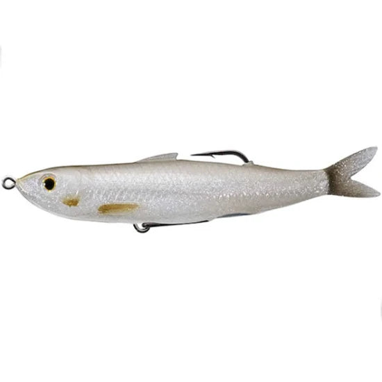 Swimbait Live Target Hollow Body Shiner Walking Bait, Pearl Ghost, 11.5cm, 14g