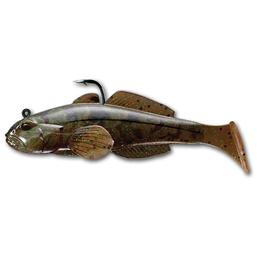 Swimbait Live Target Goby, Brown / Pumpkin, 8cm, 14g, 3buc/pac