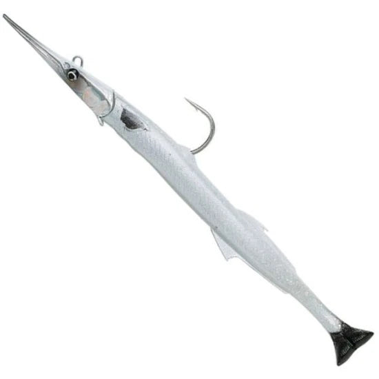 Swimbait Savage Gear 3d Needlefish Pulse Tail, Pearl White Silver, 105g, 30cm, 1buc/pac