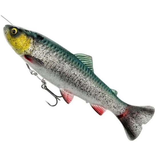 Swimbait Savage Gear 4d Line Thru Pulse Tail Trout Ss, Green Silver, 20cm, 102g, 1buc/pac