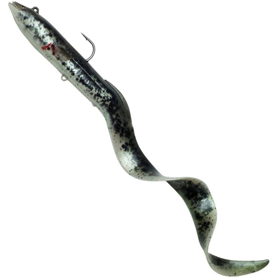 Swimbait Savage Gear 4d Real Eel, Black Green Pearl, 20cm, 38g, 1buc/pac