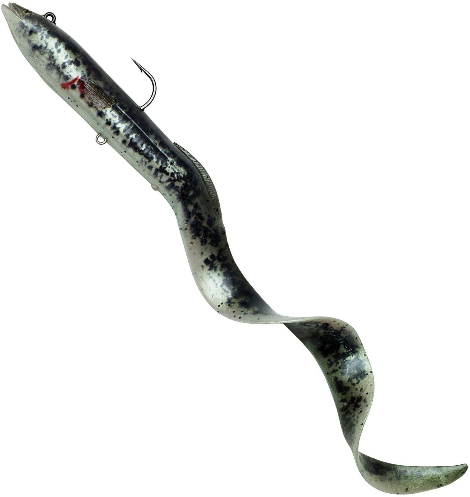 Swimbait SAVAGE GEAR 4D Real EEL, Black Green Pearl, 20cm, 38g, 1buc/pac