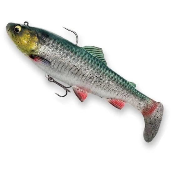 Swimbait Savage Gear 4d Trout Rattleshad, Green Silver, 120g, 20.5cm, 1buc/pac