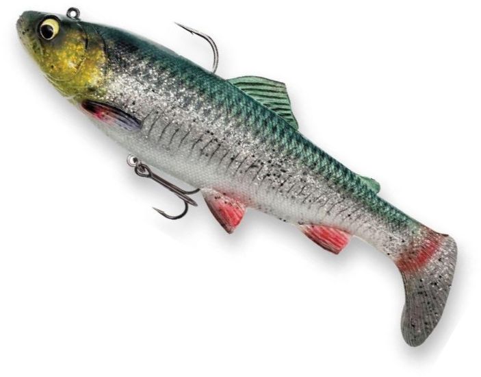 Swimbait SAVAGE GEAR 4D Trout Rattleshad, Green Silver, 120g, 20.5cm, 1buc/pac