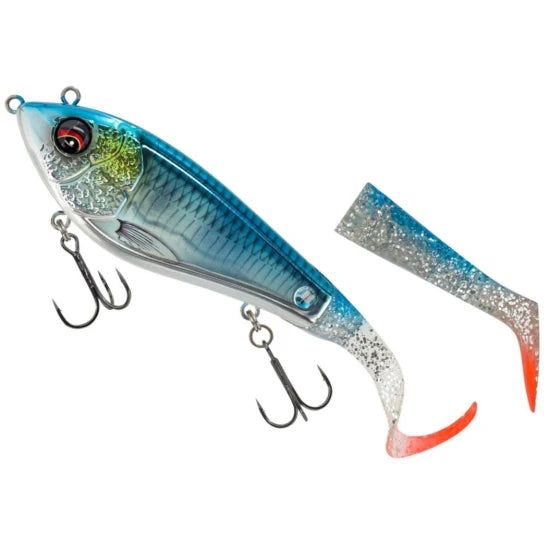 Swimbait Savage Gear Deviator Tail Ss, Blue Chrome, 20cm 87g, 1+2buc/pac
