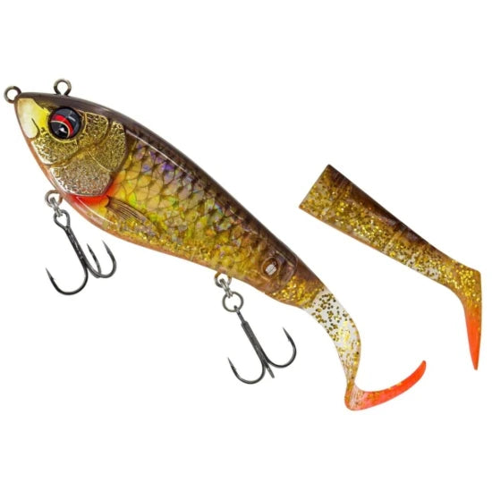 Swimbait Savage Gear Deviator Tail Ss, Drt Roach Glt, 20cm, 87g, 1+2buc/pac