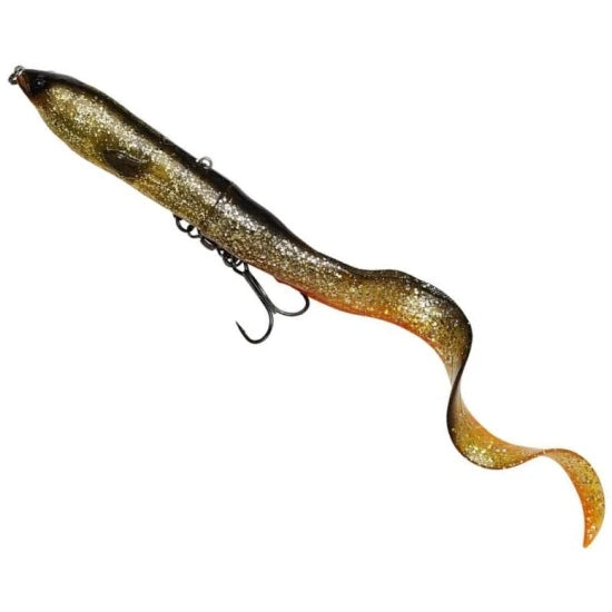 Swimbait Savage Gear Hard Eel, Black Gold, 17cm, 50g, 1buc/pac