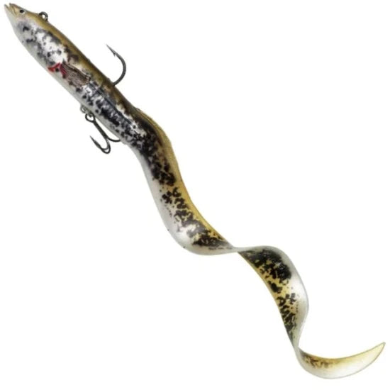 Swimbait Savage Gear Real Eel, Olive Pearl, 20cm, 38g, 1buc/pac