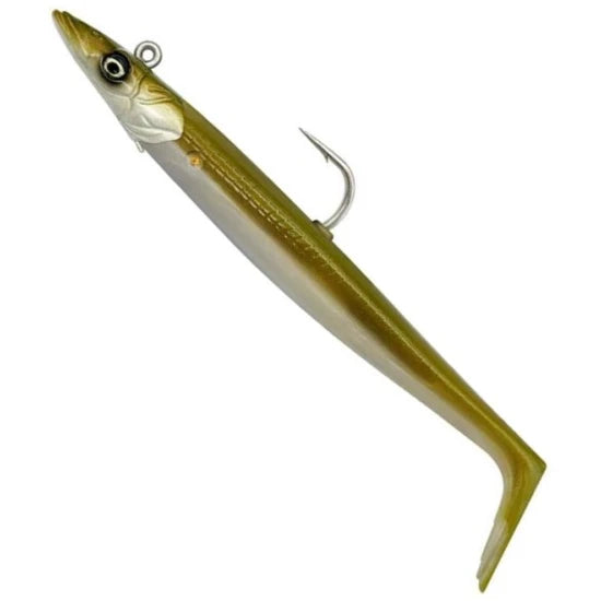 Swimbait Savage Gear Sandeel V2 Sinking, Khaki, 65g, 17.5cm, 1+2buc/pac