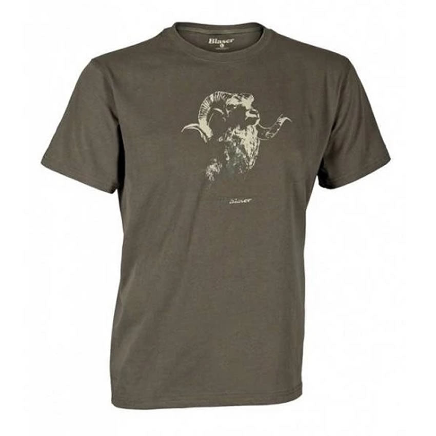 TRICOU BLASER LOGO OLIVE MAR.3XL
