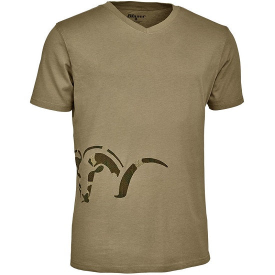 TRICOU BLASER LOGO V SAND MARIME 2XL