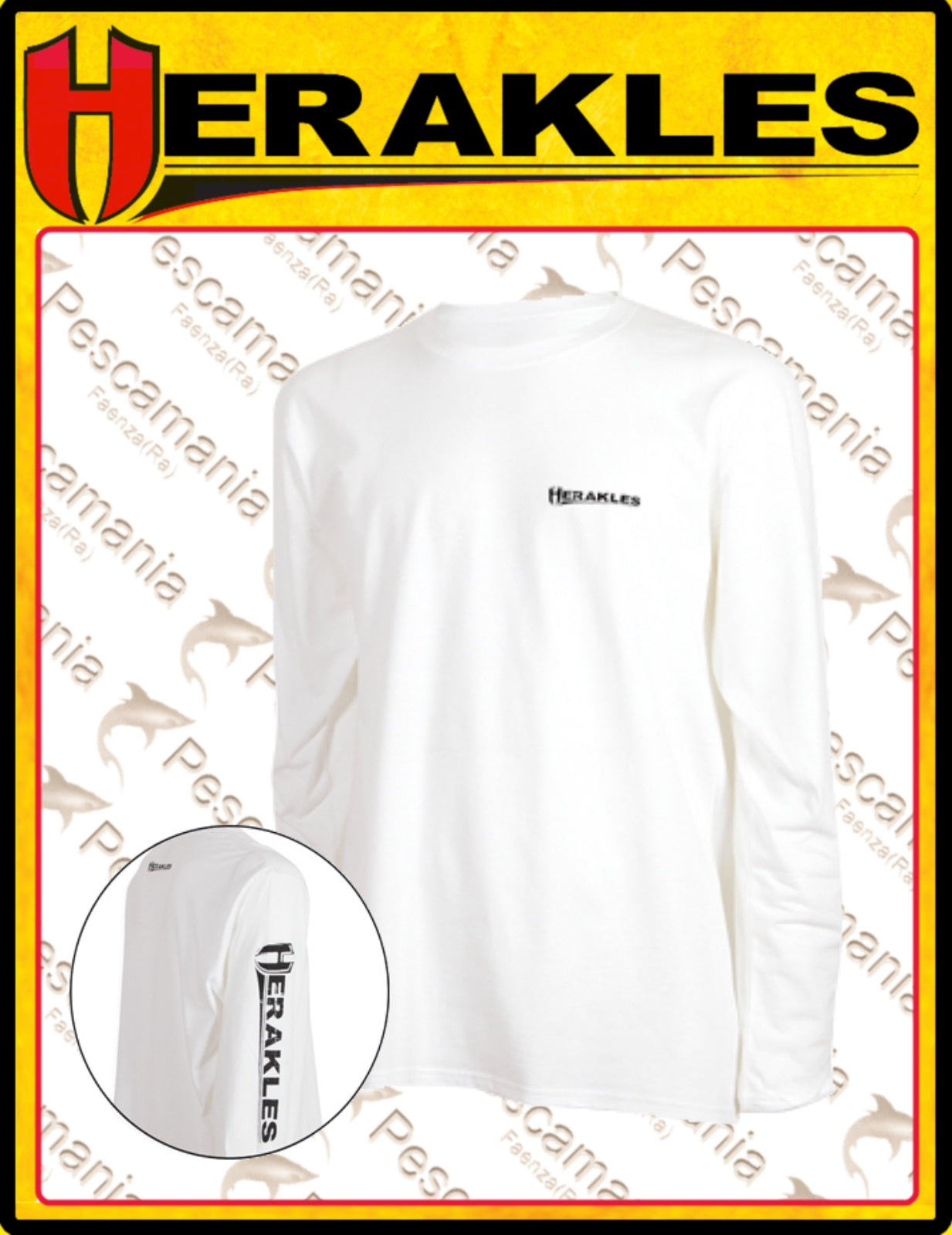 TRICOU COLMIC CU MANECA LUNGA HERAKLES ALB XXL