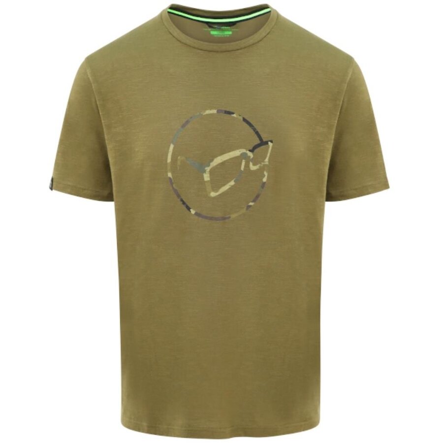 TRICOU KORDA LE DISTRESSED LOGO TEE OLIVE MARIME L