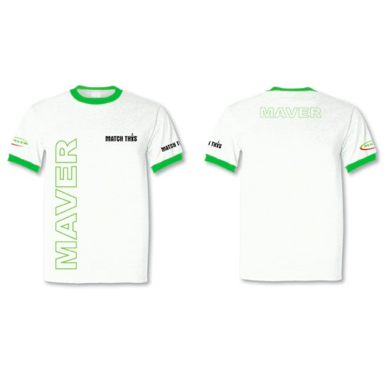 TRICOU MAVER OUTLINE ALB XXL