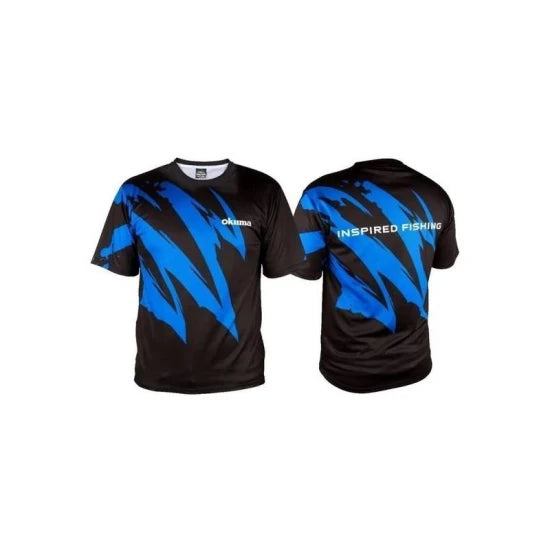 Tricou Okuma Motif Negru/albastru Xl