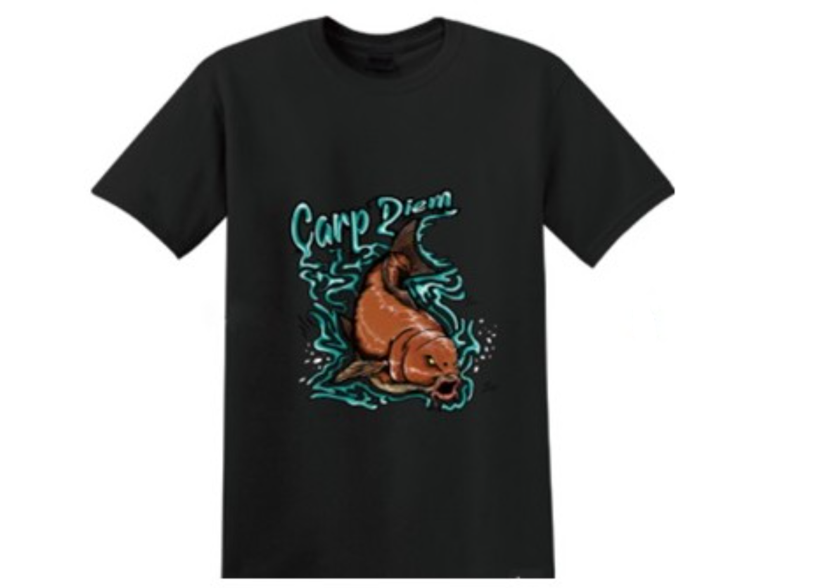 TRICOU OKUMA T-SHIRT CARP DIEM BLACK MARIME L