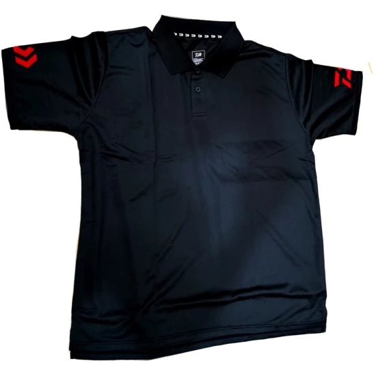 Tricou Polo Daiwa Culoare Negru Marime Xxl
