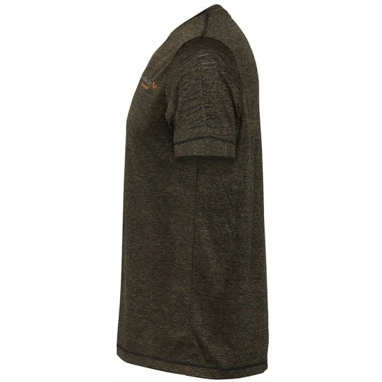 Tricou Savage Gear Fighter Stretch Burnt Olive Melange Mar.l