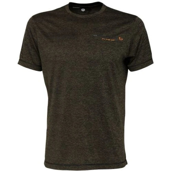 Tricou Savage Gear Fighter Stretch Burnt Olive Melange Mar.xxl