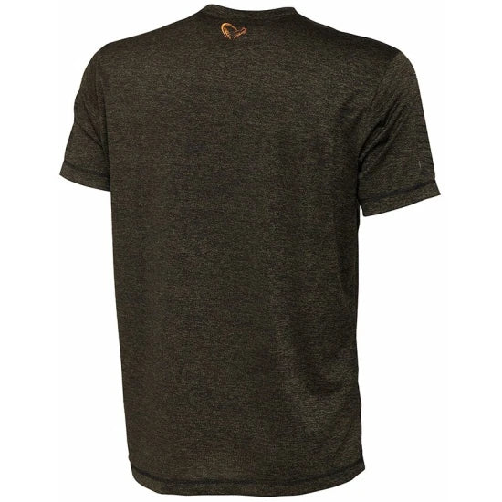Tricou Savage Gear Fighter Stretch Burnt Olive Melange Mar.xxl