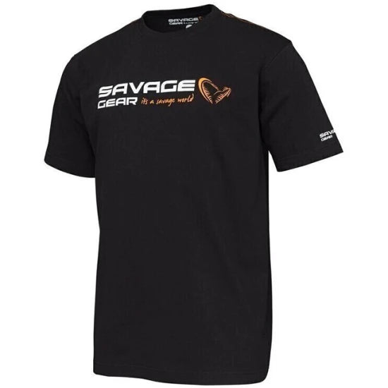 Tricou Savage Gear  Signature Logo Black Ink Mar.xl