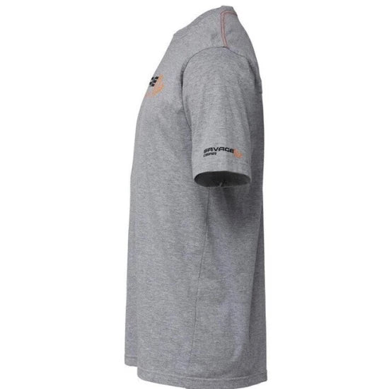 Tricou Savage Gear  Signature Logo Grey Melange Mar.s