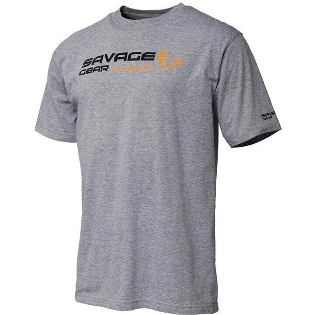 TRICOU SAVAGE GEAR  SIGNATURE LOGO GREY MELANGE MAR.XL