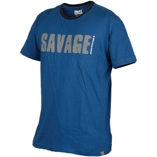TRICOU SAVAGE GEAR SIMPLY SAVAGE ALBASTRU MARIMEA 2XL