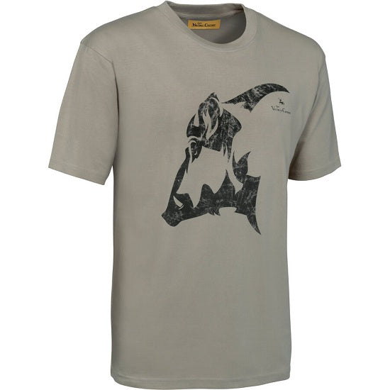 TRICOU VERNEY-CARRON TOTEM SANGLIER-BEIGE MARIME M