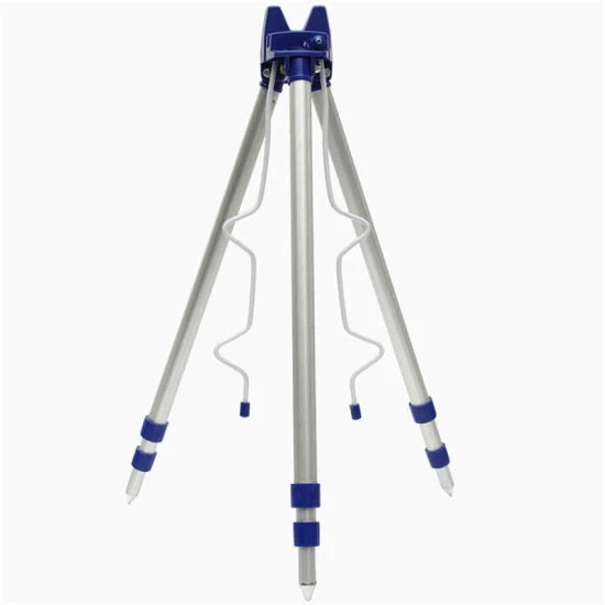 Tripod Fl Telescopic Reglabil Cu 4 Posturi Rabatabil Albastru