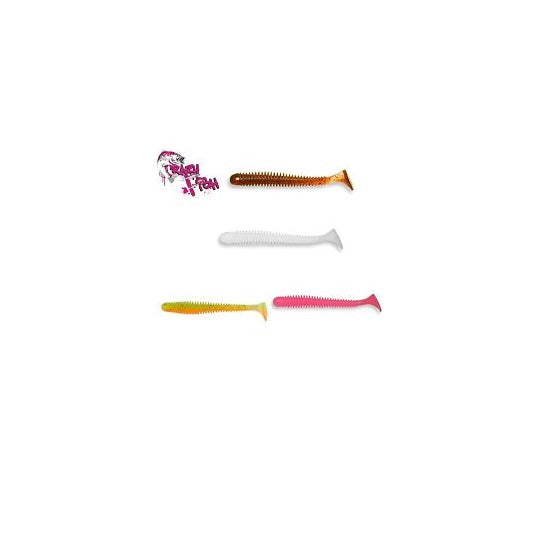TWISTER CRAZY PLASTIC VIBRO WORM 5CM MIX M23