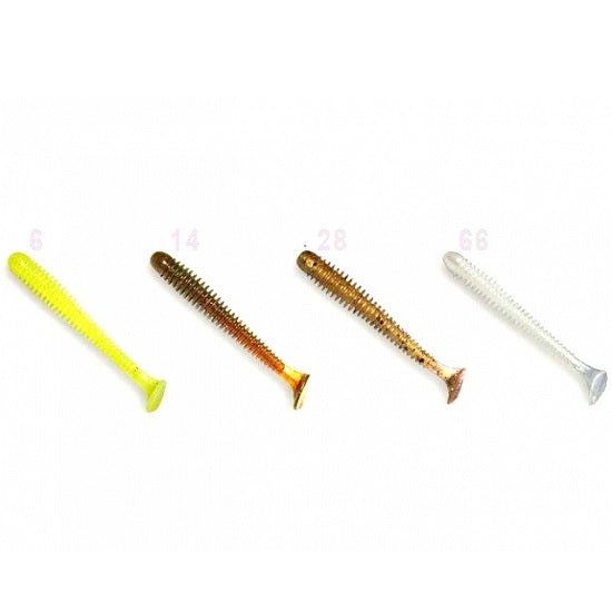 TWISTER CRAZY PLASTIC VIBRO WORM 5CM MIX M25