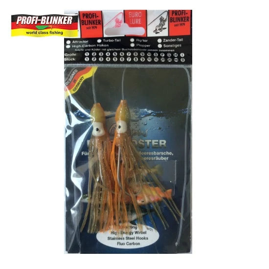 Twister Profi Blinker Octopus Paternoster  Maro-negru 10cm Nr 5/0 2 Buc Plic