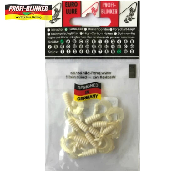 Twistere Profiblinker Turbotail 3cm Alb Mat 10 Buc