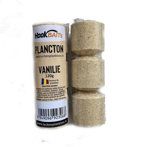 Tableta fitoplankton Hookbaits 120g, Vanilie
