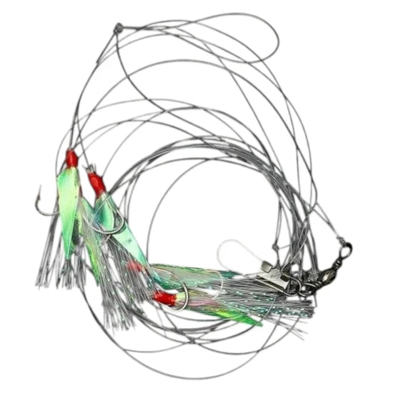 Taparina Dam Sea-rig 1 Carlige Nr.10 145cm, 10cm 0.30/0.25mm Herring Uv, 5buc/pac