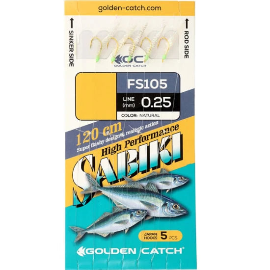 Taparina Golden Catch Natural Nr.6, 5 Carlige, 1buc/plic