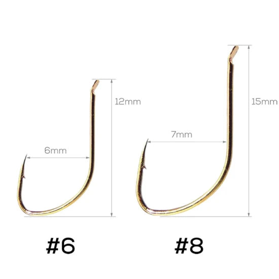 Taparina Golden Catch Natural Nr.8, 5 Carlige, 1buc/plic