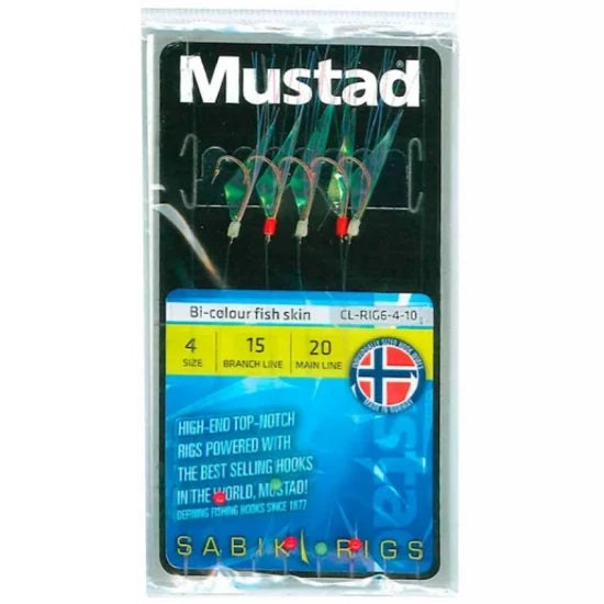 Taparina Mustad Bi Colour Fish Skin Nr.8, 5buc/pac