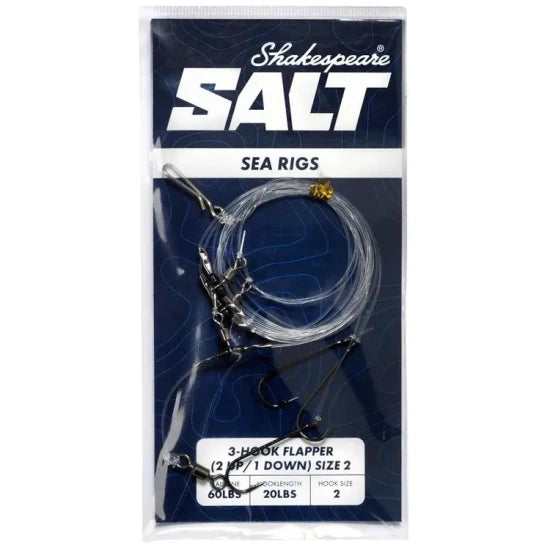 Taparina Shakespeare Salt 3 Flapper Rig 2 Up/1 Down, Marimea 2, 1buc/pac