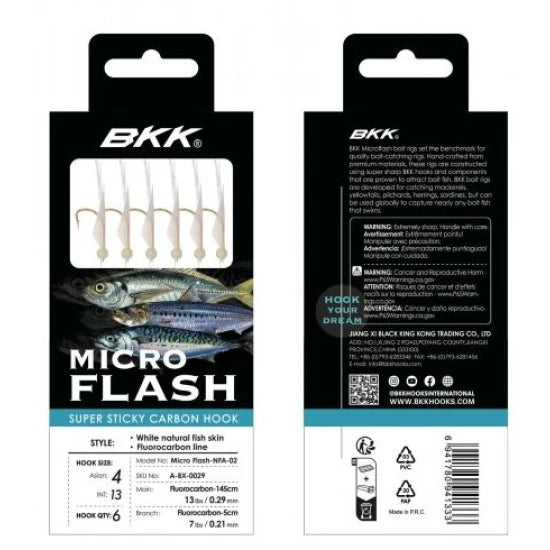 Taparine Bkk Micro Flash Nfa 02 Wnfs Green Resin Fluoro, Nr.9, 145cm-0.35mm, 5cm-0.25mm, 6buc/pac